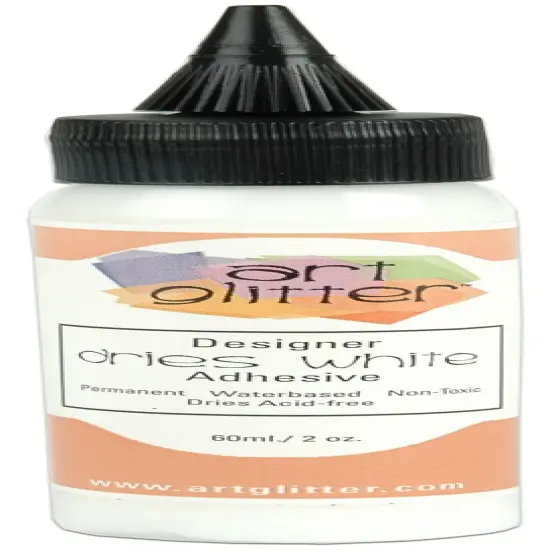 Art Institute Glitter Designer Dries White Adhesive-2oz {1}