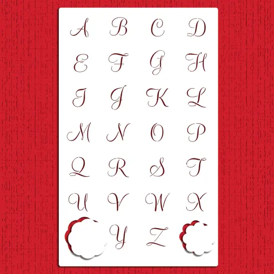 1-Inch Emily's Mini Monogram Cookie Stencil Set | C450 by Designer Stencils | Cookie Decorating Tools | {1}