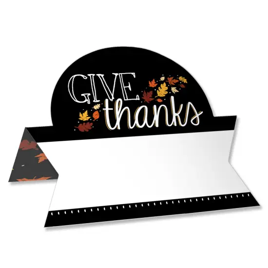 Big Dot of Happiness Give Thanks - Thanksgiving Party Tent Buffet Card - Table Setting Name Place Cards - Set of 24 {1}
