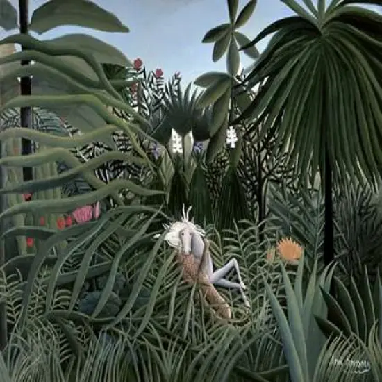 Attack of The Jaguar Poster Print by Henri Rousseau - Item # VARPDX279882 {1}