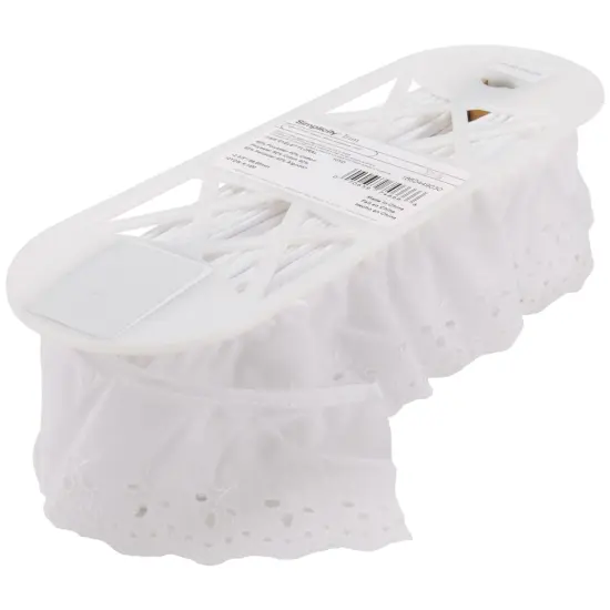 Simplicity Floral Eyelet 2-5/8"X10yd-White {1}