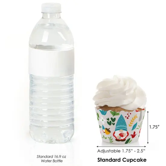 Big Dot of Happiness Garden Gnomes - Forest Gnome Party Decorations - Party Cupcake Wrappers - Set of 12 {4}