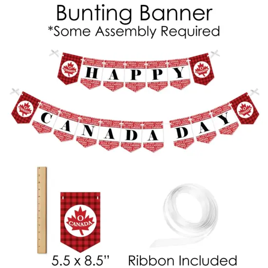 Big Dot of Happiness Canada Day - Banner and Photo Booth Decorations - Canada Party Supplies Kit - Doterrific Bundle {6}