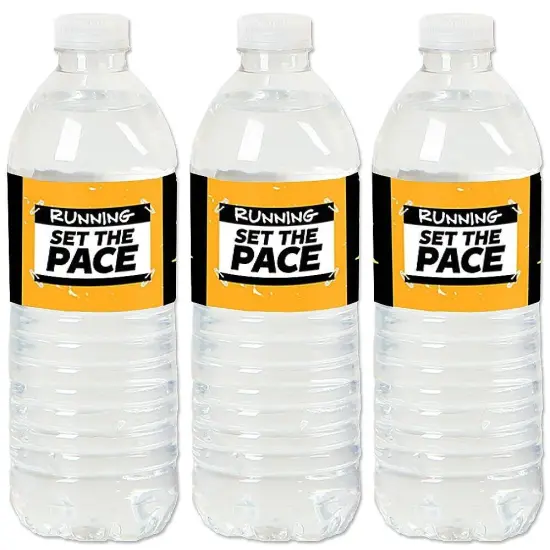 Big Dot of Happiness Set the Pace - Running - Track, Cross Country or Marathon Party Water Bottle Sticker Labels - Set of 20 {1}