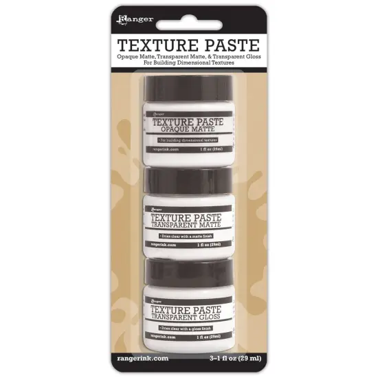 Ranger Texture Paste 1oz 3/Pkg-1oz Each Of Texture, Matte, Gloss {1}