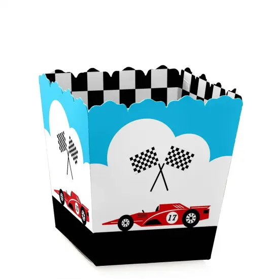 Big Dot of Happiness Let's Go Racing - Racecar - Party Mini Favor Boxes - Race Car Birthday Party or Baby Shower Treat Candy Boxes - Set of 12 {1}