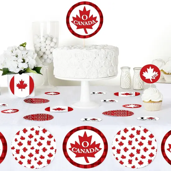 Big Dot of Happiness Canada Day - Canadian Party Giant Circle Confetti - Party Decorations - Large Confetti 27 Count {6}