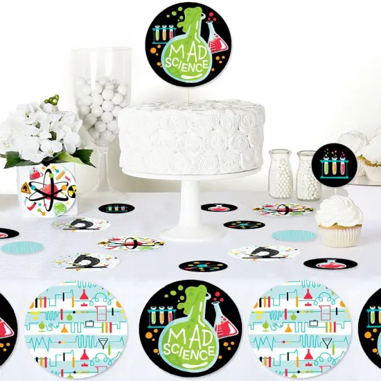 Big Dot of Happiness Scientist Lab - Baby Shower or Birthday Party Giant Circle Confetti - Party Decorations - Large Confetti 27 Count {4}