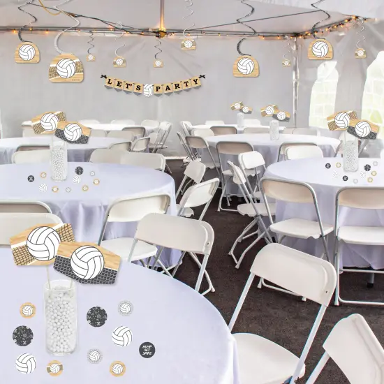 Big Dot of Happiness Bump, Set, Spike - Volleyball - Baby Shower or Birthday Party Supplies Decoration Kit - Decor Galore Party Pack - 51 Pieces {4}