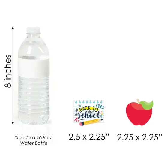 Big Dot of Happiness Back to School - Diy Shaped First Day of School Classroom Decoration Cut-Outs - 24 Count {7}