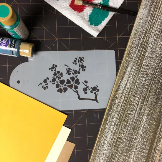 Blooming Cherry Tree Cake Stencil Tier #3 | C443 by Designer Stencils | Cake Decorating Tools | {5}