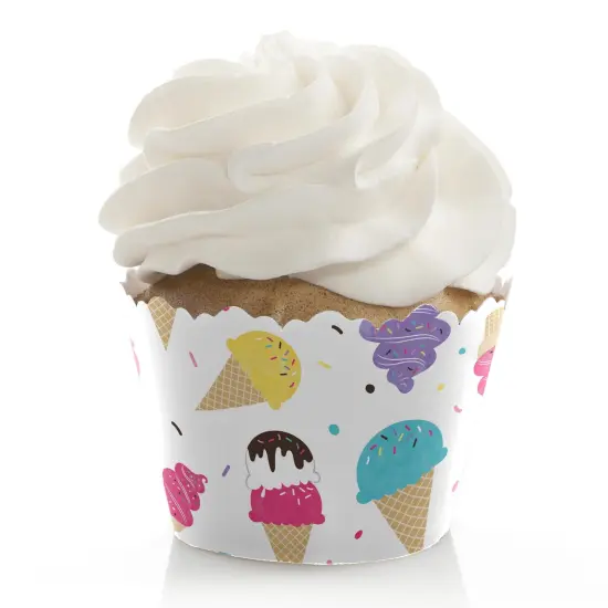 Big Dot of Happiness Scoop Up the Fun - Ice Cream - Sprinkles Party Decorations - Party Cupcake Wrappers - Set of 12 {1}