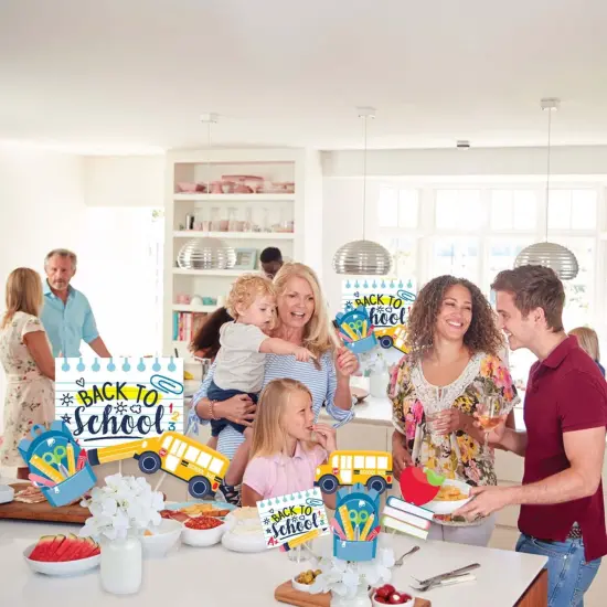 Big Dot of Happiness Back to School - First Day of School Classroom Decorations Centerpiece Sticks - Showstopper Table Toppers - 35 Pieces {6}