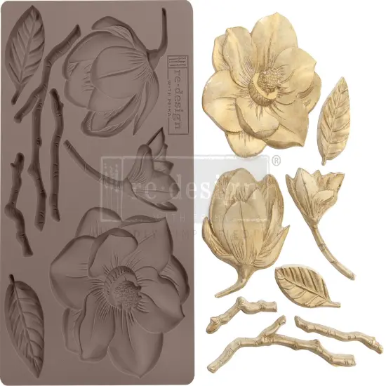 Prima Marketing Re-Design Mould 5"X8"X8mm-Winter Blooms {5}