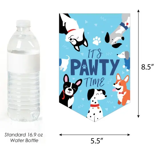 Big Dot of Happiness Pawty Like a Puppy - Dog Birthday Party Bunting Banner - Birthday Party Decorations - Happy Birthday {3}