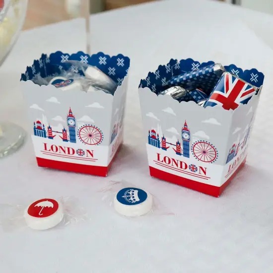 Big Dot of Happiness Cheerio, London - Party Mini Favor Boxes - British UK Party Treat Candy Boxes - Set of 12 {7}