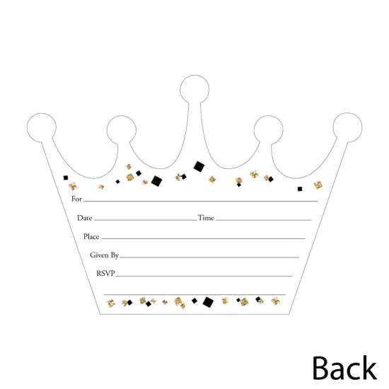 Big Dot of Happiness Prom - Shaped Fill-in Invitations - Prom Night Party Invitation Cards with Envelopes - Set of 12 {4}