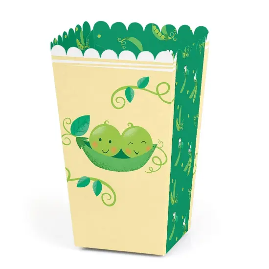 Big Dot of Happiness Double the Fun - Twins Two Peas in a Pod - Baby Shower or First Birthday Party Favor Popcorn Treat Boxes - Set of 12 {1}
