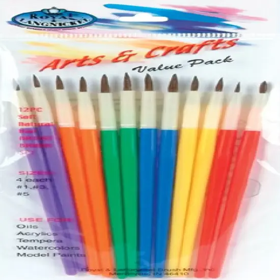 Royal & Langnickel(R) Arts & Crafts Brush Set 12/Pkg {1}