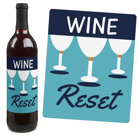 Big Dot of Happiness Strike Up the Fun - Bowling Decorations for Women and Men - Bowling Ball Party Wine Bottle Label Stickers - Set of 4 {5}