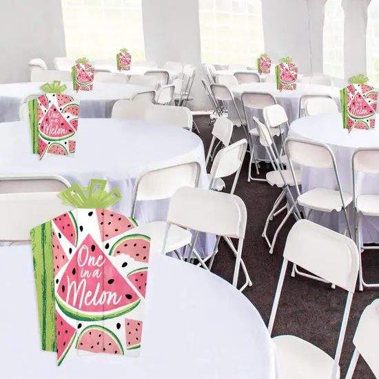 Big Dot of Happiness Sweet Watermelon - Table Decorations - Fruit Party Fold and Flare Centerpieces - 10 Count {6}
