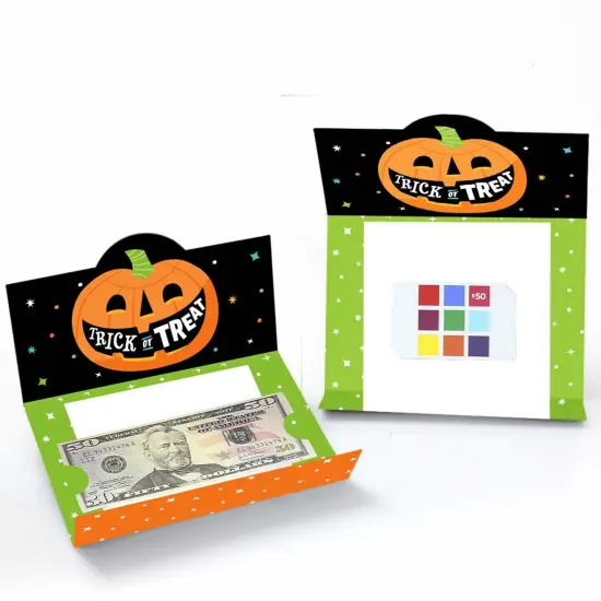 Big Dot of Happiness Jack-O'-Lantern Halloween - Kids Halloween Party Money and Gift Card Holders - Set of 8 {3}