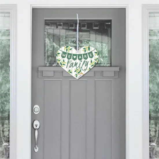 Big Dot of Happiness Family Tree Reunion - Hanging Porch Family Gathering Party Outdoor Decorations - Front Door Decor - 1 Piece Sign {3}