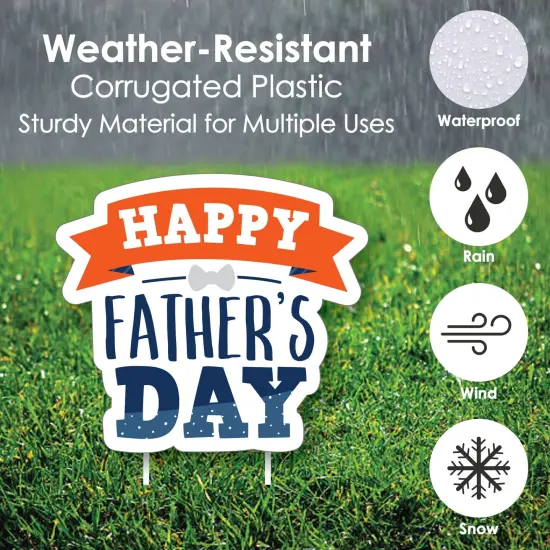 Big Dot of Happiness Happy Father's Day - Lawn Decorations - Outdoor We Love Dad Party Yard Decorations - 10 Piece {6}