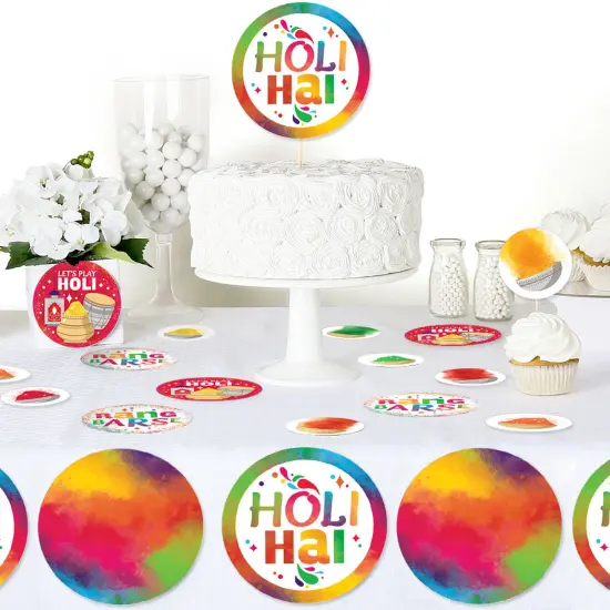 Big Dot of Happiness Holi Hai - Festival of Colors Party Giant Circle Confetti - Party Decorations - Large Confetti 27 Count {6}