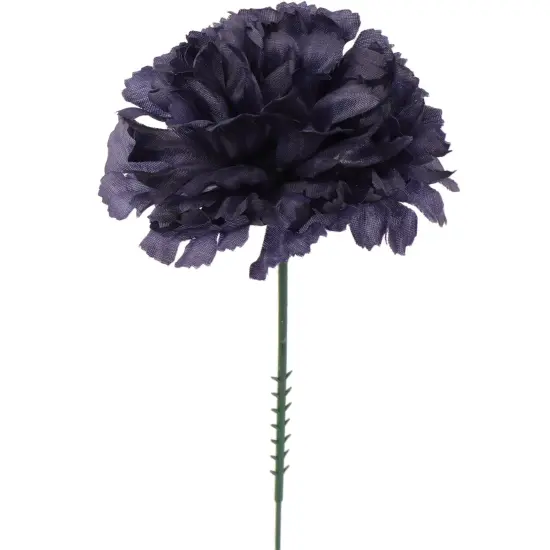 100-Pack Navy Blue Carnation Picks with 5-Inch Stems and 3.5-Inch Blooms, Elegant Floral Accents for Weddings, Events, and Everyday Decor, Floral Home by Artificial Flowers {1}