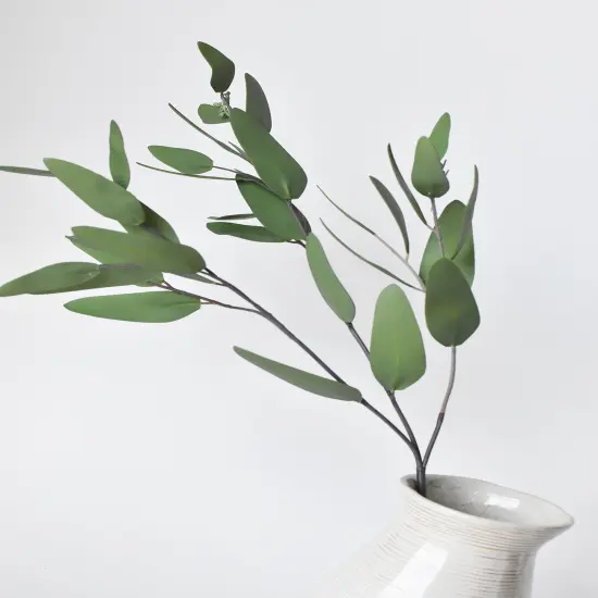 31" Faux Eucalyptus Leaf Stem {5}