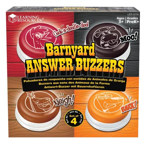 Barnyard Answer Buzzers, Pack of 4 {1}