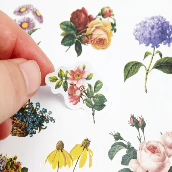 Sticker Book: 25 Pages of Pre-Cut Stickers and Collage Sticker Sheets, Washi or Matte Paper {3}