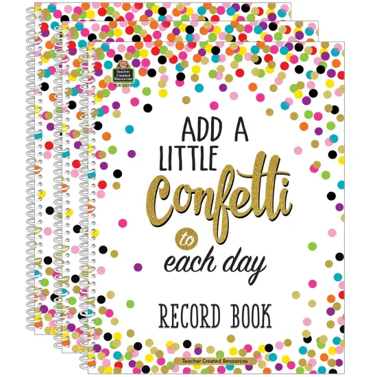 Confetti Record Book, Pack of 3 {1}