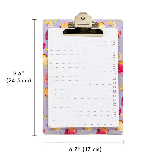 Blossom Clipboard with Pad - Pack 4 {2}