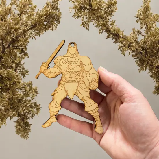 Worlds most Awesome Barbarian - Ornament {6}