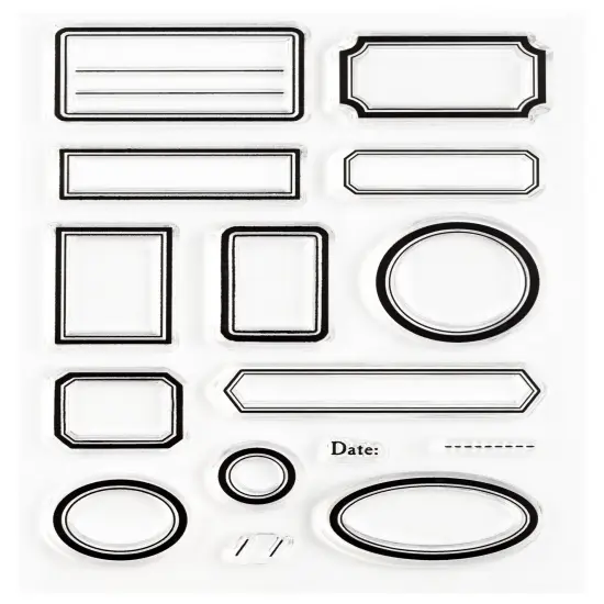 Vintage Labels, Clear Stamps 4x6 inch by Wintertime Crafts {1}