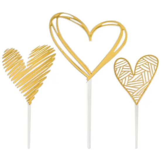 Gold Hearts Cake Kit {1}
