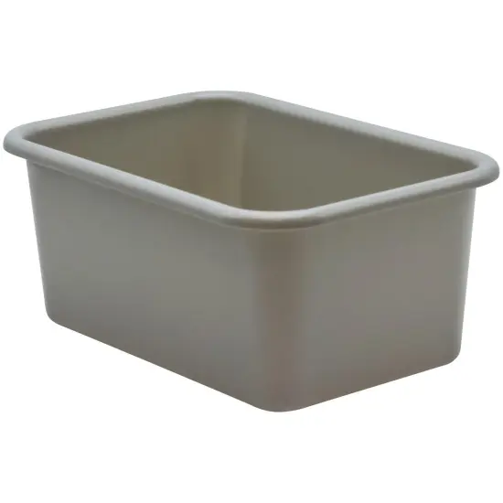 Gray Small Plastic Storage Bin, Pack of 6 {2}
