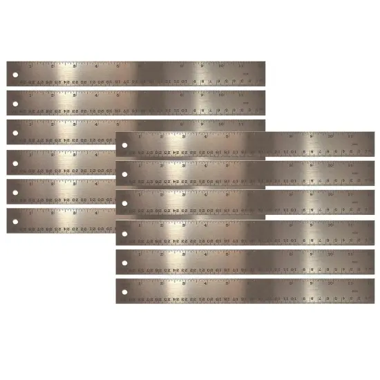 Stainless Steel Ruler, 12", Pack of 12 {1}