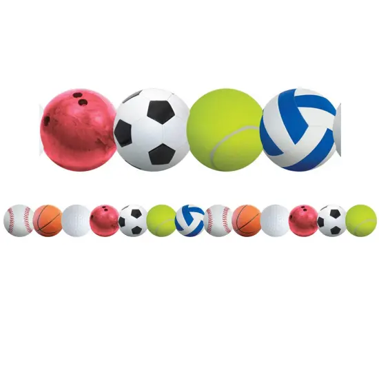 Sports Balls Border, 36 Feet Per Pack, 6 Packs {2}