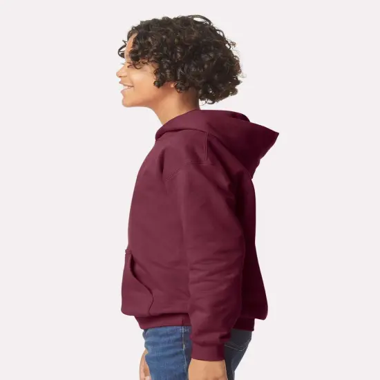 Gildan&reg; Softstyle Youth Midweight Hooded Sweatshirt Red {5}