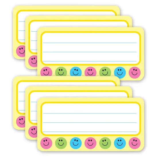 (6 Pk) Smile Nametags {1}