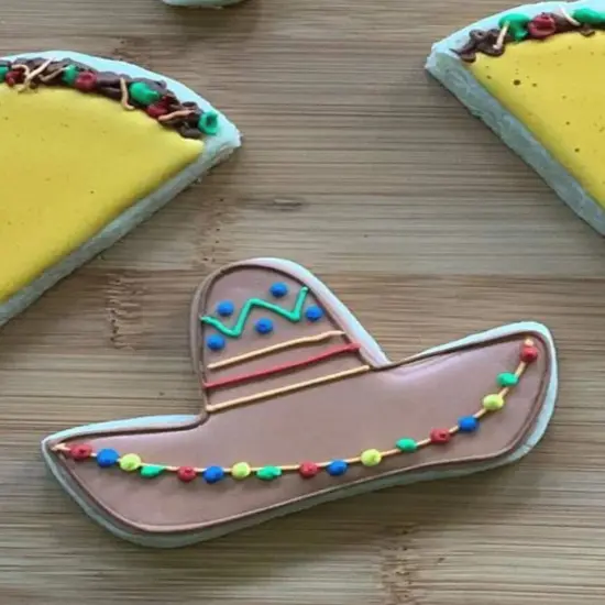 Ann Clark Sombrero Hat Cookie Cutter for Mexican Fiesta Cinco de Mayo, 4.25" {2}