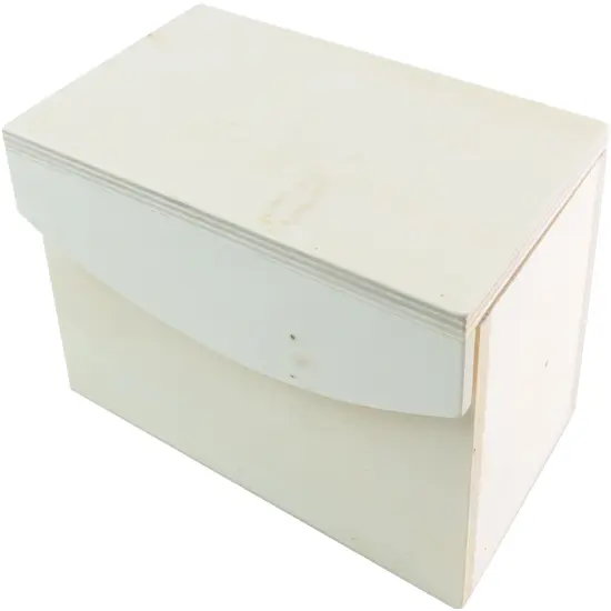 CousinDIY Unfinished Wood Foldover Storage Box-8"X4.5"X4.5" {1}