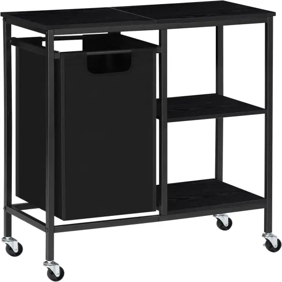 Black Laundry Basket with lid {1}