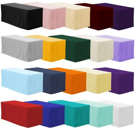 Fitted Rectangular Polyester Tablecloths {2}