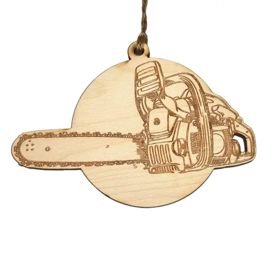 Ornament - Chainsaw Logger Ornament {1}