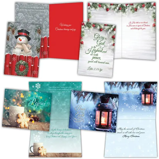 Glory to God - Large Christmas Card Boxed Assortment with KJV Scripture {1}