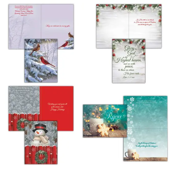 Large Boxed Christmas Card Assortment- Wonder and Joy - 24 cards and envelopes {1}
